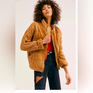Free people~ Dolman Quilted knit jacket| Large